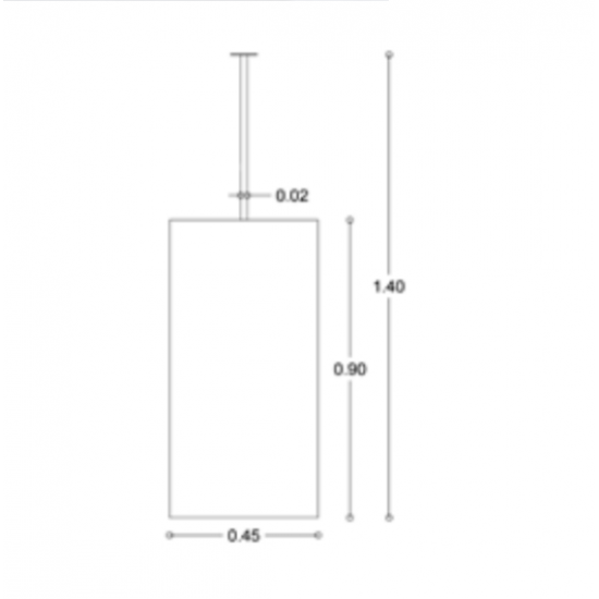 Κρεμαστός Καθρέπτης Iron Ceiling 45x90 εκ. Ορθογώνιος Bronze (Μπρονζέ)